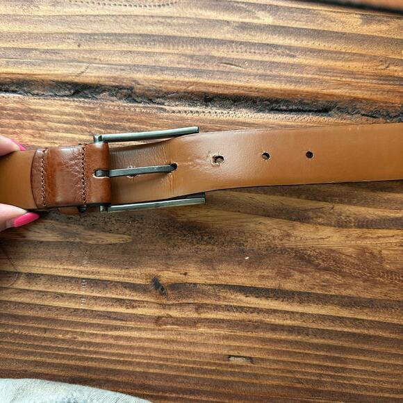 Womens Brown High Quality Cow Leather Full Length Belt Size 41" - Picture 5 of 7